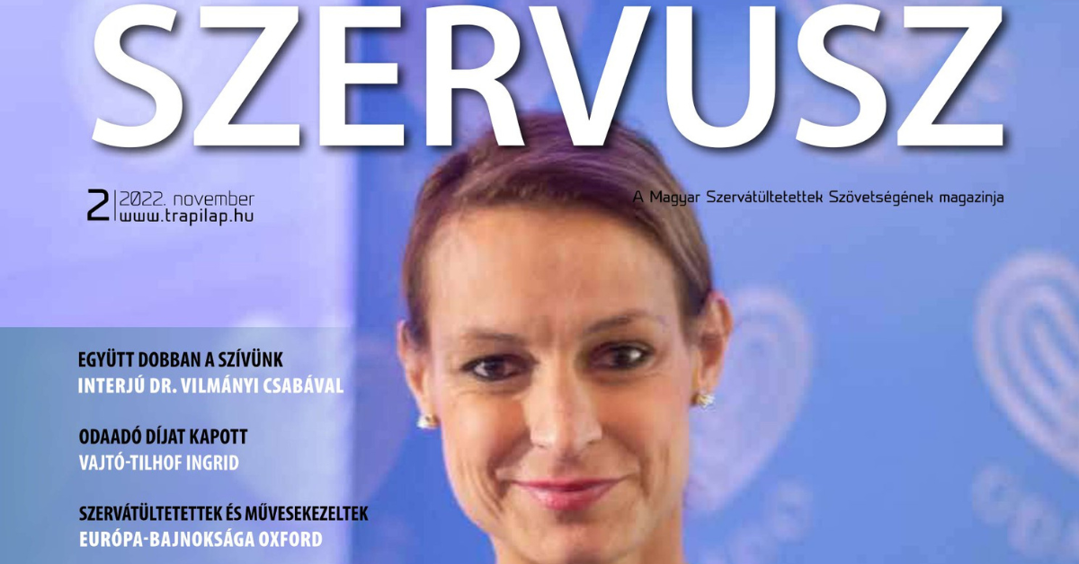 Megjelent a SZERVUSZ újság 2022. második száma