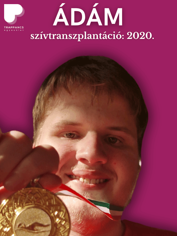 Ádám szívtranszplantált úszóiskolás
