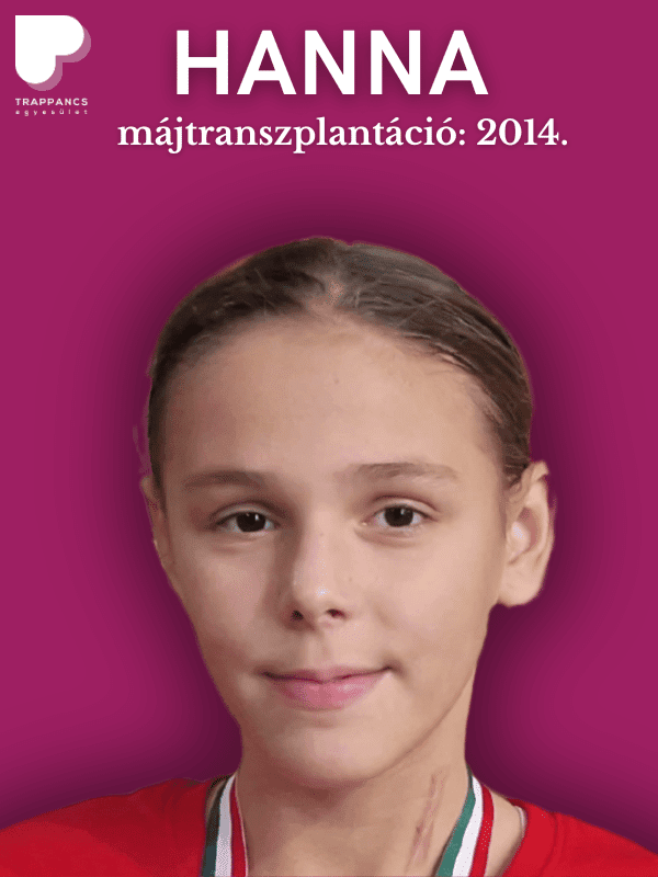 Hanna májtranszplantált úszó