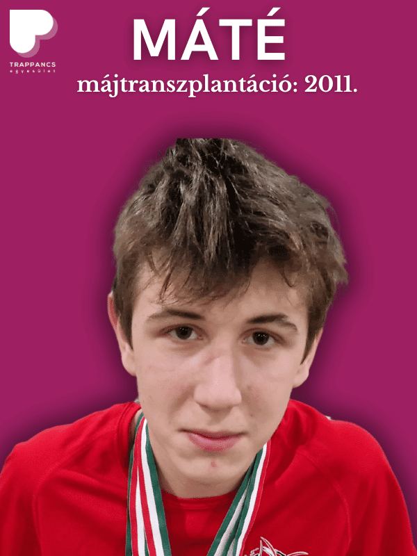 Máté májtranszplantált atléta