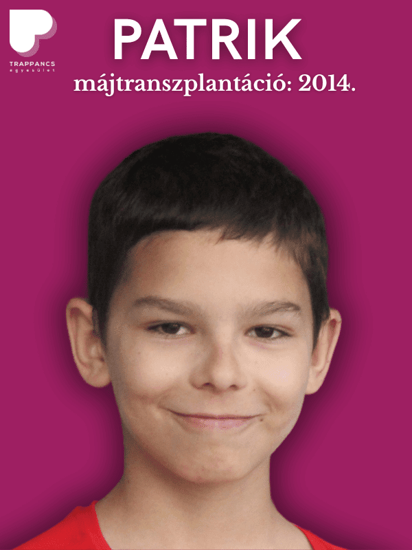 Patrik májtranszplantált úszó