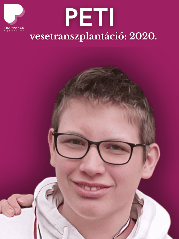 Peti veseátültetett teniszező