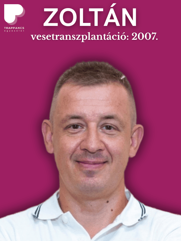 Zoltán veseátültetett asztaliteniszező