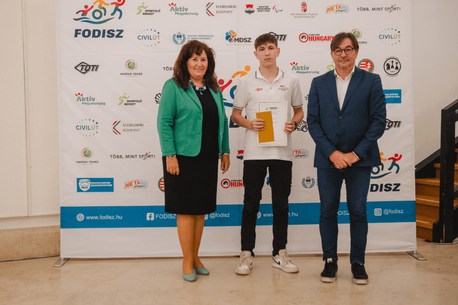 Dienes Máté a FODISZ tanévnyitóján.  Fotó: FODISZ