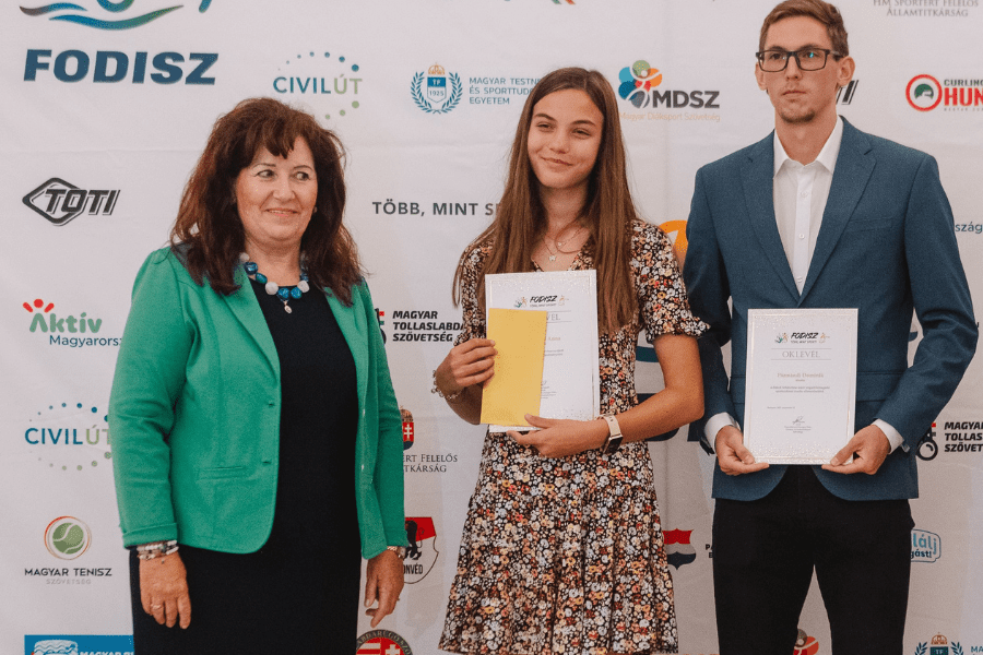 Miskolczi Anna a FODISZ tanévnyitóján. Fotó: FODISZ