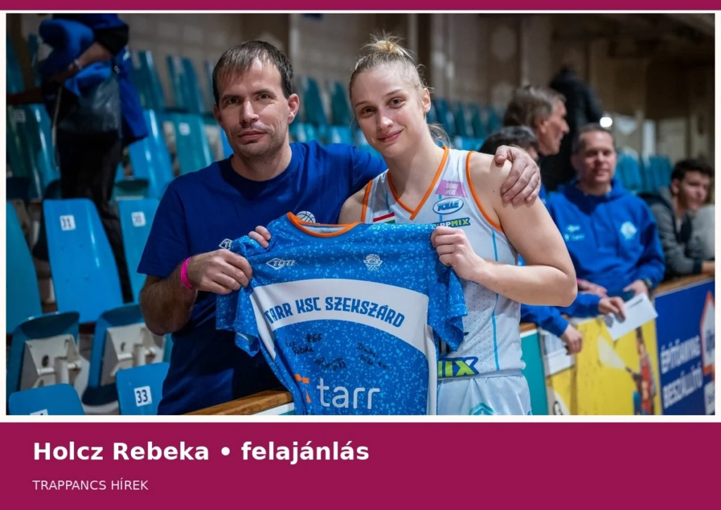 Holcz Rebeka felajánlása